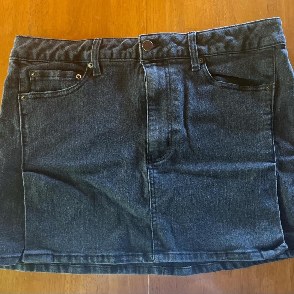 Dark Denim Mini Skirt